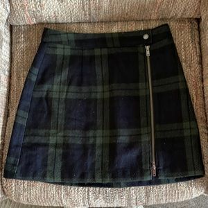 Abercrombie and Fitch Wool Plaid skirt